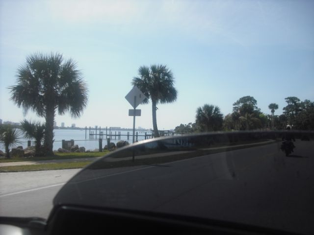 The ride into downtown Daytona is a nice one