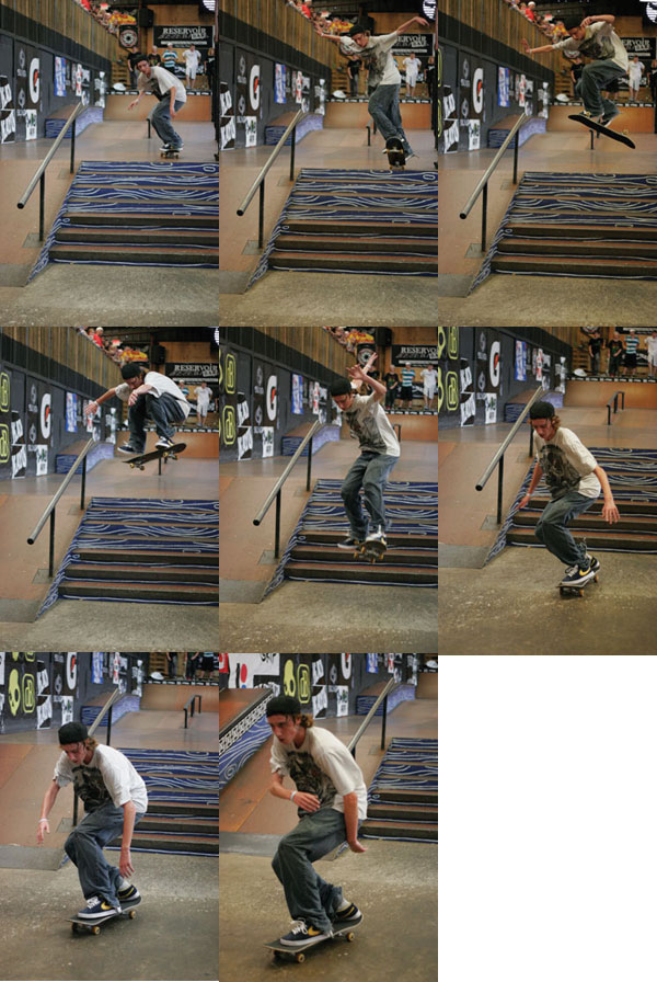 For real, a switch 360 and an inward heel down