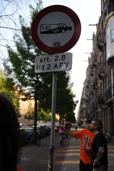 Amsterdam During World Cup: booze sign