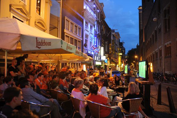Amsterdam During World Cup: watching