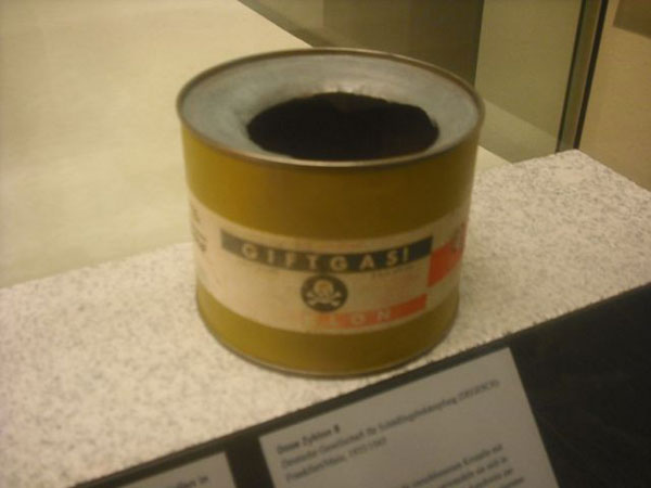 Actual canister of gas that the Nazis used