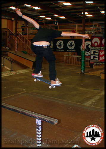 Kyle Whittaker ollies the pyramid