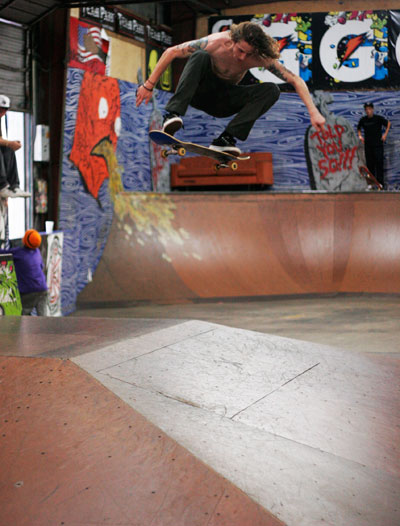 Chris Jata was snapping some of his usual tricks