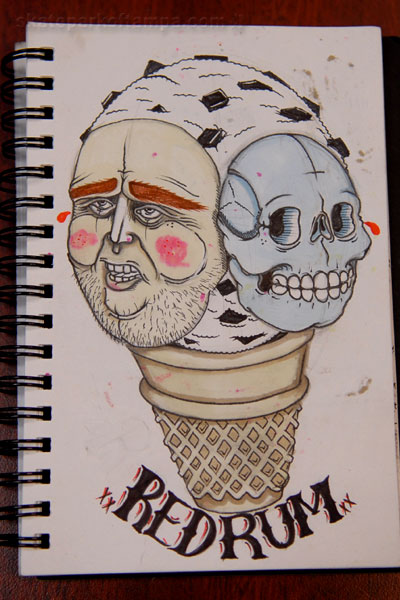 Cookies and skull ice cream