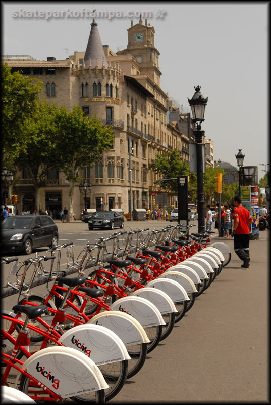 Barcelona community bike rental system