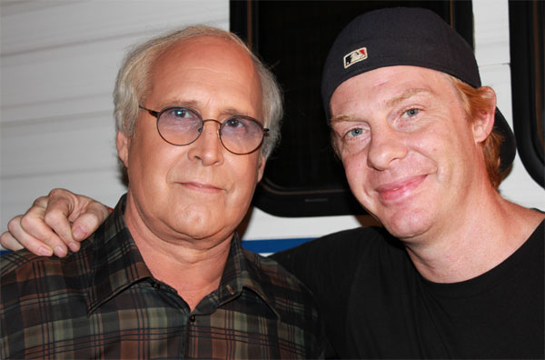 Bill Weiss ran into Chevy Chase