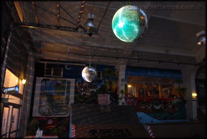 Does your local skate park have disco balls in it?
