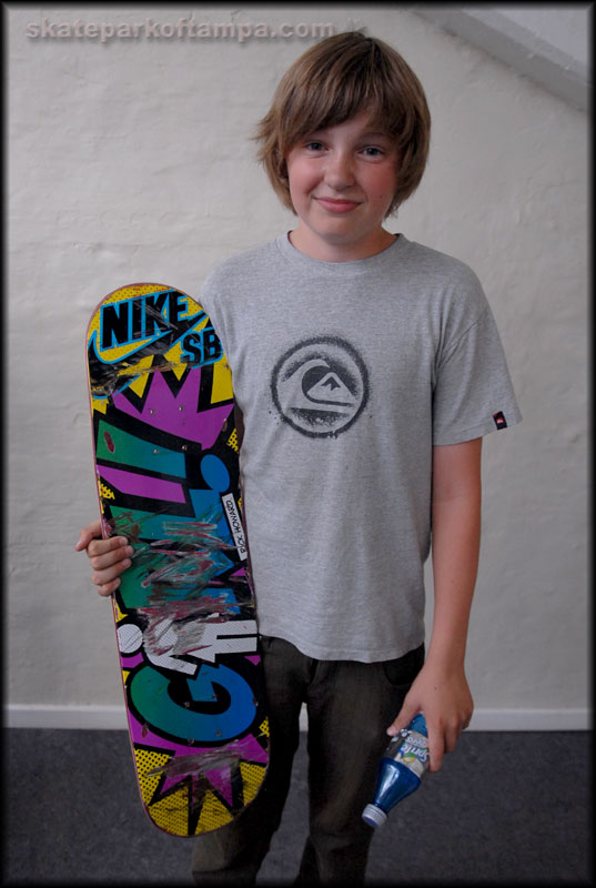 This super hyped kid got Koston's broken board