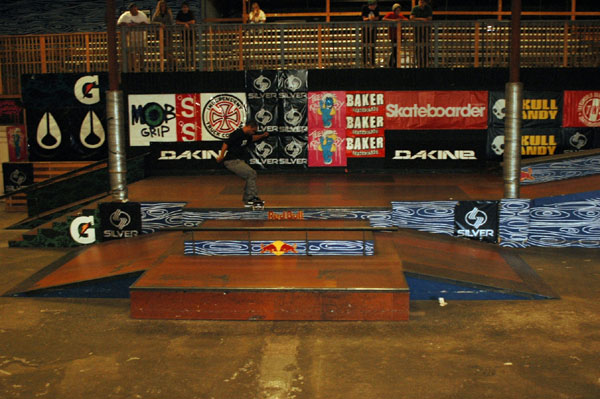 Jeron Wilson did a heelflip out of this noseslide