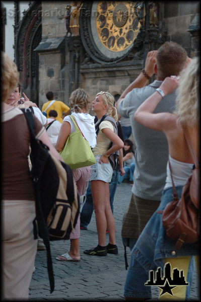 People Watching in Prague