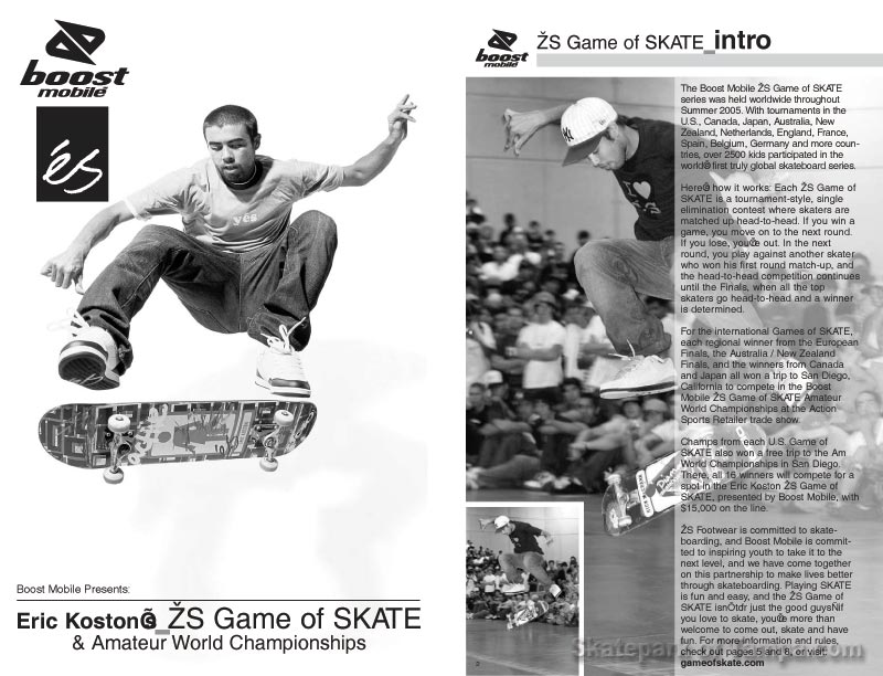 eS Game of Skate 2005 Flyer