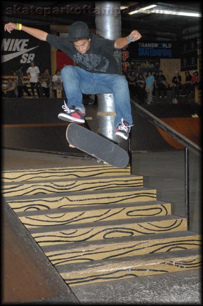 Who dat?  Not a bad looking 360 flip