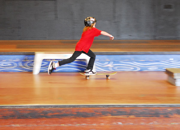 Mongolian skateboarding