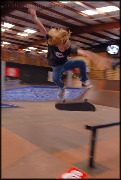 How about a motion blurry backside flip deck check