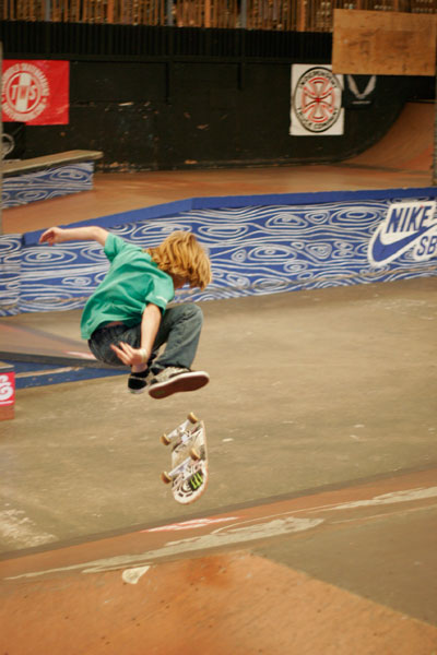 This kid will probably have a pretty sick kickflip