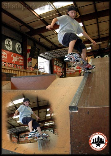 Jereme Knibbs - frontside 5-0 on the hubba