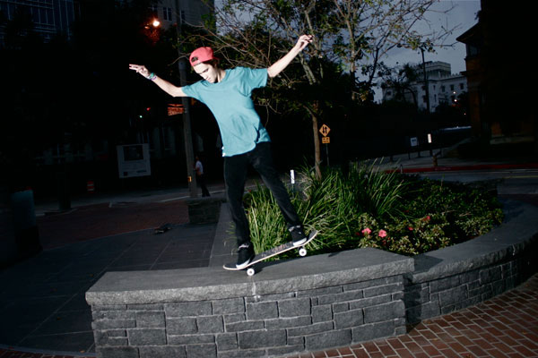 Dylan Perry - nose manual at a random ledge