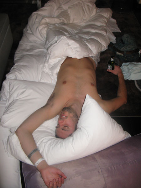 Vegas: Colin Clark snoring