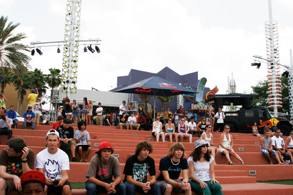 The skate and non-skate crowd