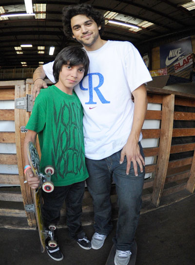 P-Rod played games of SKATE with everyone