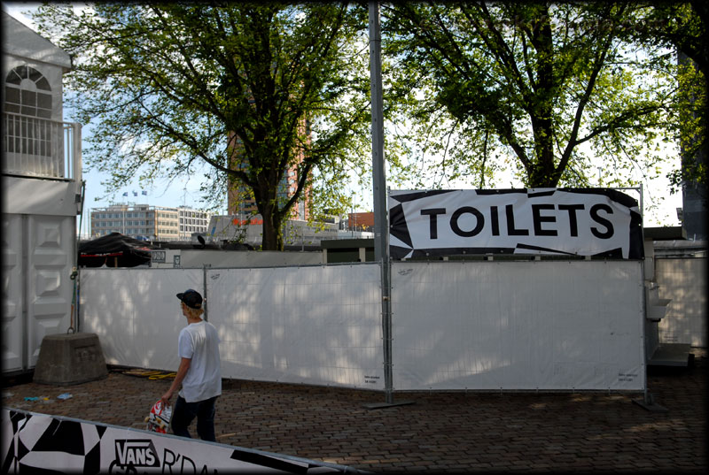 They call them toilets here