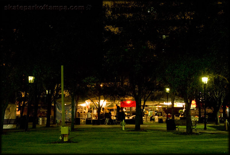 This is Gaslight Park in downtown Tampa
