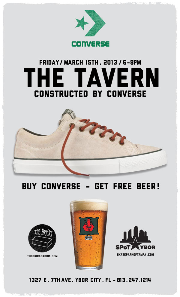 Converse Tavern Shoe Release in Ybor | Skatepark of Tampa Photo
