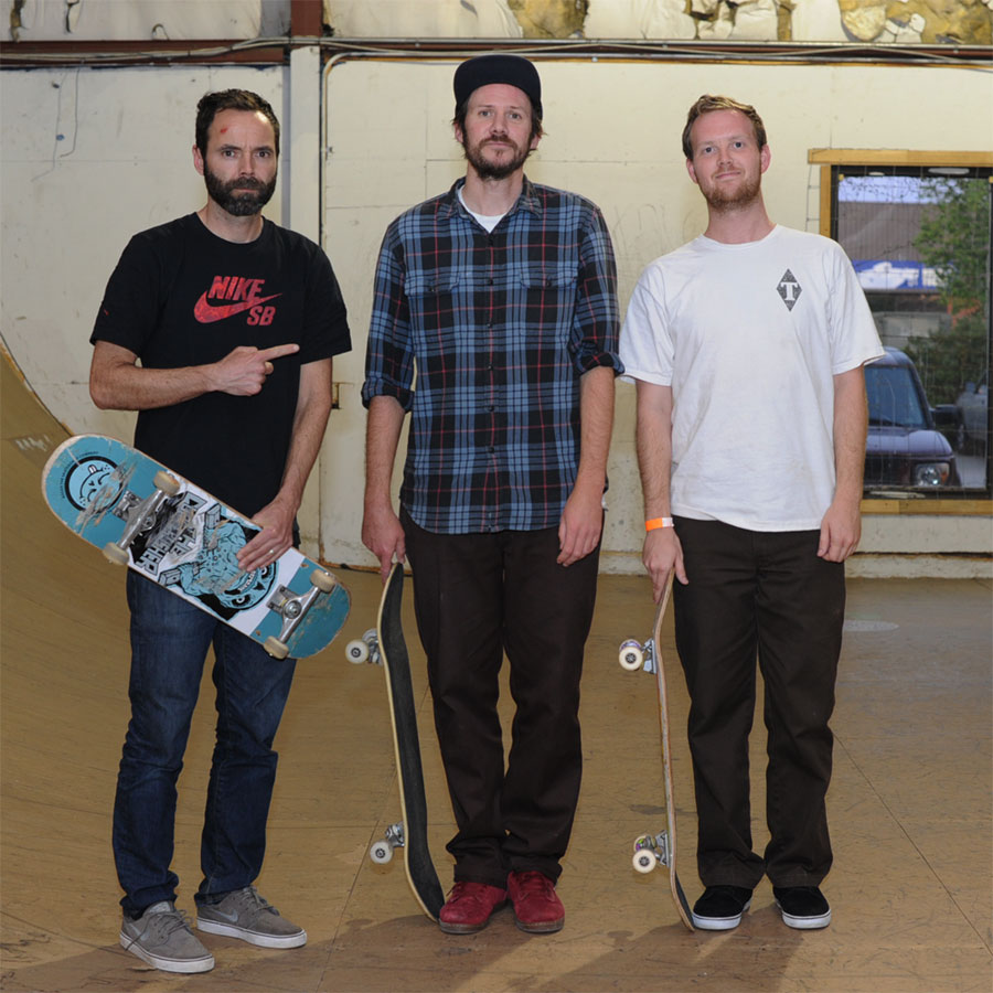 Paul Zitzer, Paul Shier, and Pat Stiener, Static | Skatepark of Tampa Photo