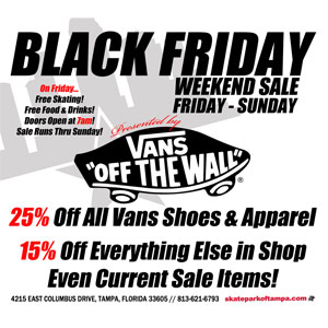 how much will vans be on black friday