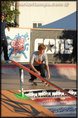 Ben Gore - kickflip over the rail