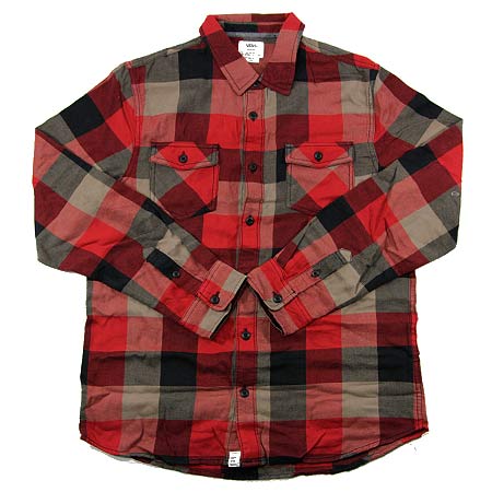Vans Box Flannel Long Sleeve Button-Up Shirt in stock at SPoT Skate Shop