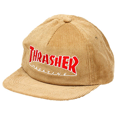 Thrasher Magazine Magazine Logo Corduroy Snapback Hat in stock at SPoT  Skate Shop