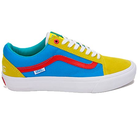 Vans Golf Wang Old Skool Pro Shoes, Blue/ Red/ in stock at SPoT Skate Shop