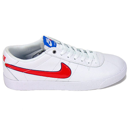 Nike Bruin SB Premium SE QS Shoes, White/ University Red/ Blue Spark in  stock at SPoT Skate Shop
