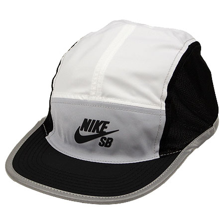 Nike SB Reversible 5-Panel Strap-Back Hat, White/ Wolf Grey/ Black/ Black  in stock at SPoT Skate Shop