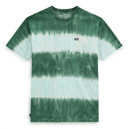 Vans Off The Wall Stripe Tie Dye T Shirt in stock at SPoT Skate Shop