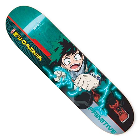 Primitive Skateboarding Izuku Midoriya Deck in stock now at SPoT Skate Shop
