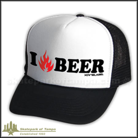 Black Label I Love Beer Adjustable Trucker Hat in stock at SPoT Skate Shop