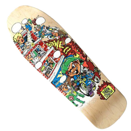 New Deal Skateboards Andy Howell Tricycle Kid Screen Printed Deck in stock  at SPoT Skate Shop