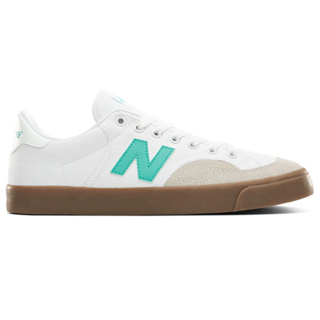 new balance numeric 212 pro court white & burgundy skate shoes