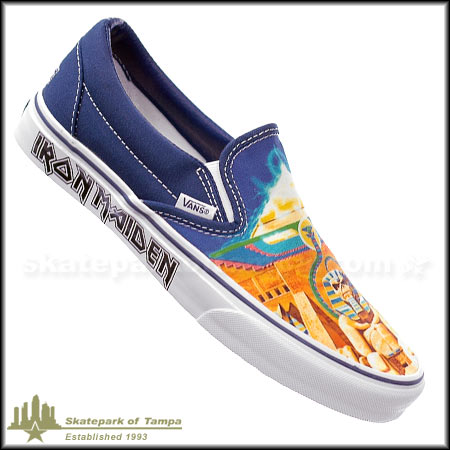 Vans Classic Slip-On Iron Maiden Powerslave Shoes in stock now at SPoT  Skate Shop