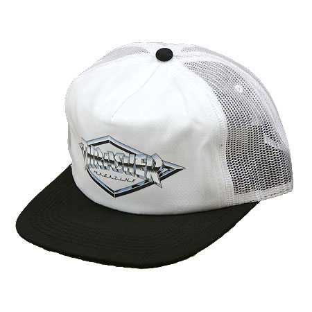 Thrasher Magazine Diamond Emblem Trucker Hat in stock at SPoT Skate Shop