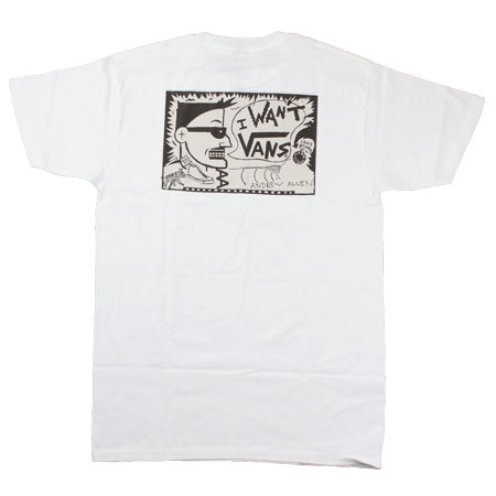 Vans Vans x Andrew Allen Hockey T Shirt, White in stock at SPoT Skate Shop