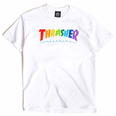 Thrasher Magazine Rainbow Mag T Shirt in stock at SPoT Skate Shop