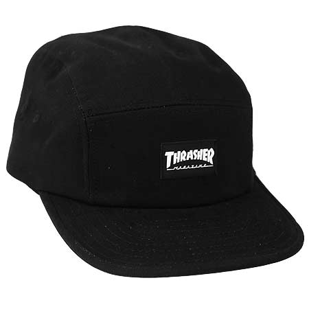 Thrasher Magazine Logo 5-Panel Strap-Back Hat in stock at SPoT Skate Shop
