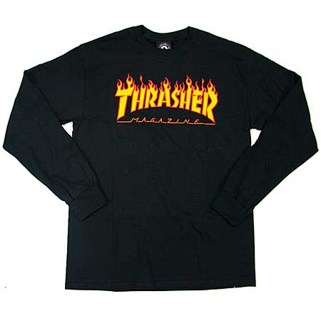 Thrasher Magazine Flame Logo Long Sleeve T Shirt in stock now at SPoT Skate  Shop