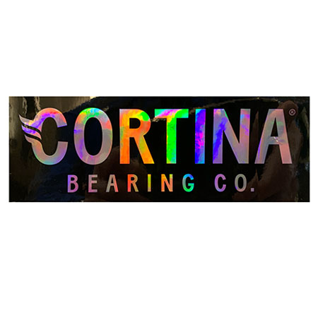 Cortina Bearing Co. Logo Sticker in stock at SPoT Skate Shop