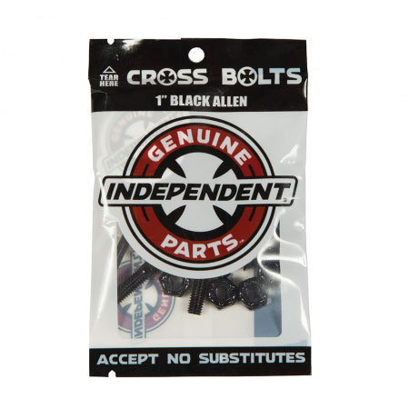 Independent Black Crossbolts 1 Skateboard Hardware