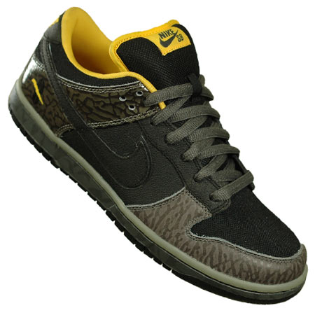 Nike Dunk Low Premium SB QS Shoes Yellow Curbs Midnight Fog/ Black/ Yellow Ochre