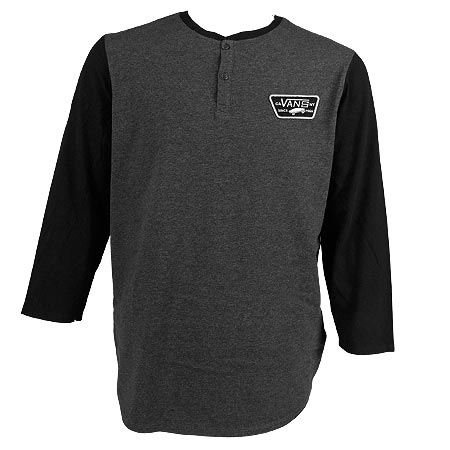 Vans Cajon 3/4 Sleeve Henley T Shirt in stock at SPoT Skate Shop